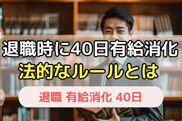 退職時に40日有給消化法的なルールとは