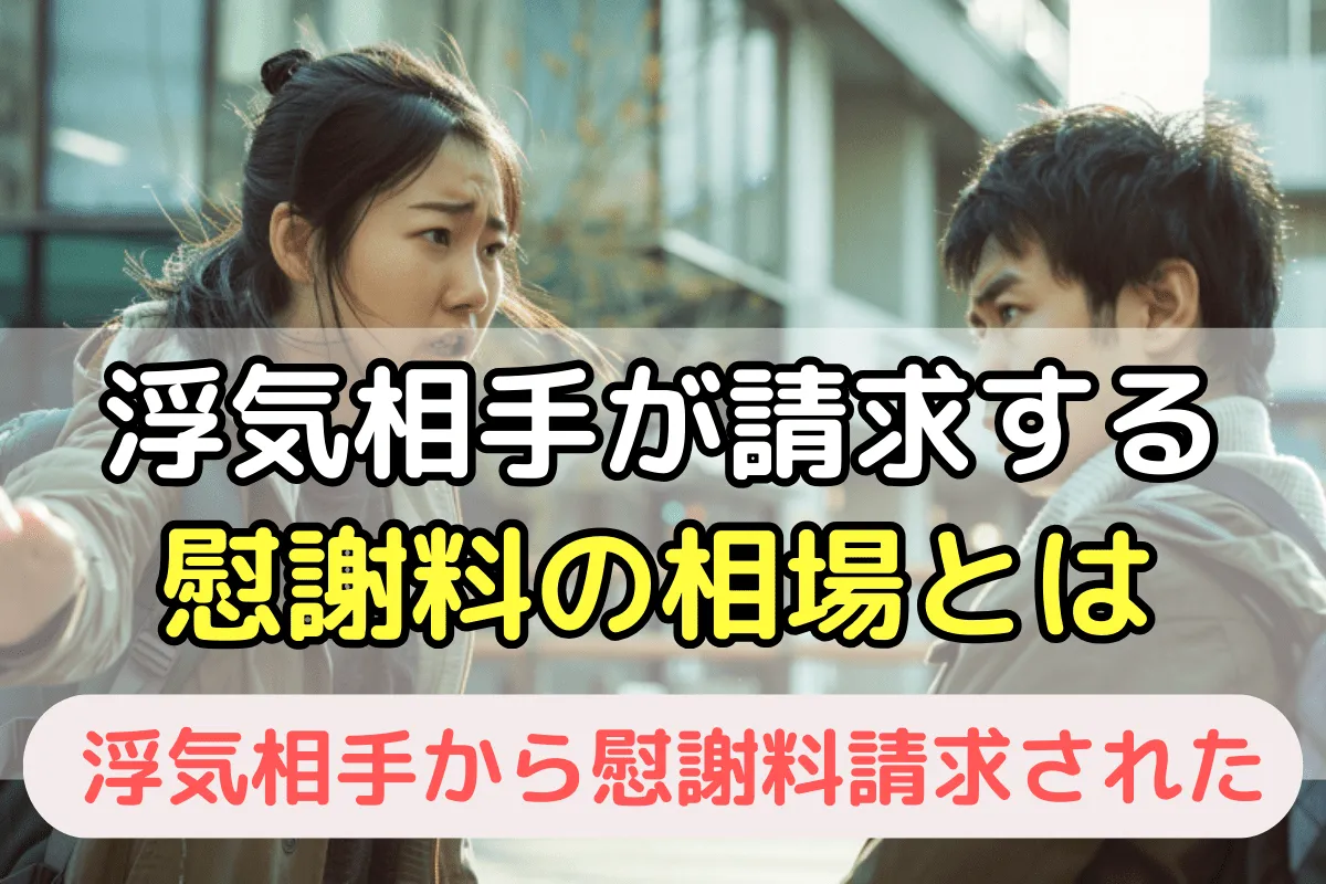 浮気相手から請求される慰謝料の相場は