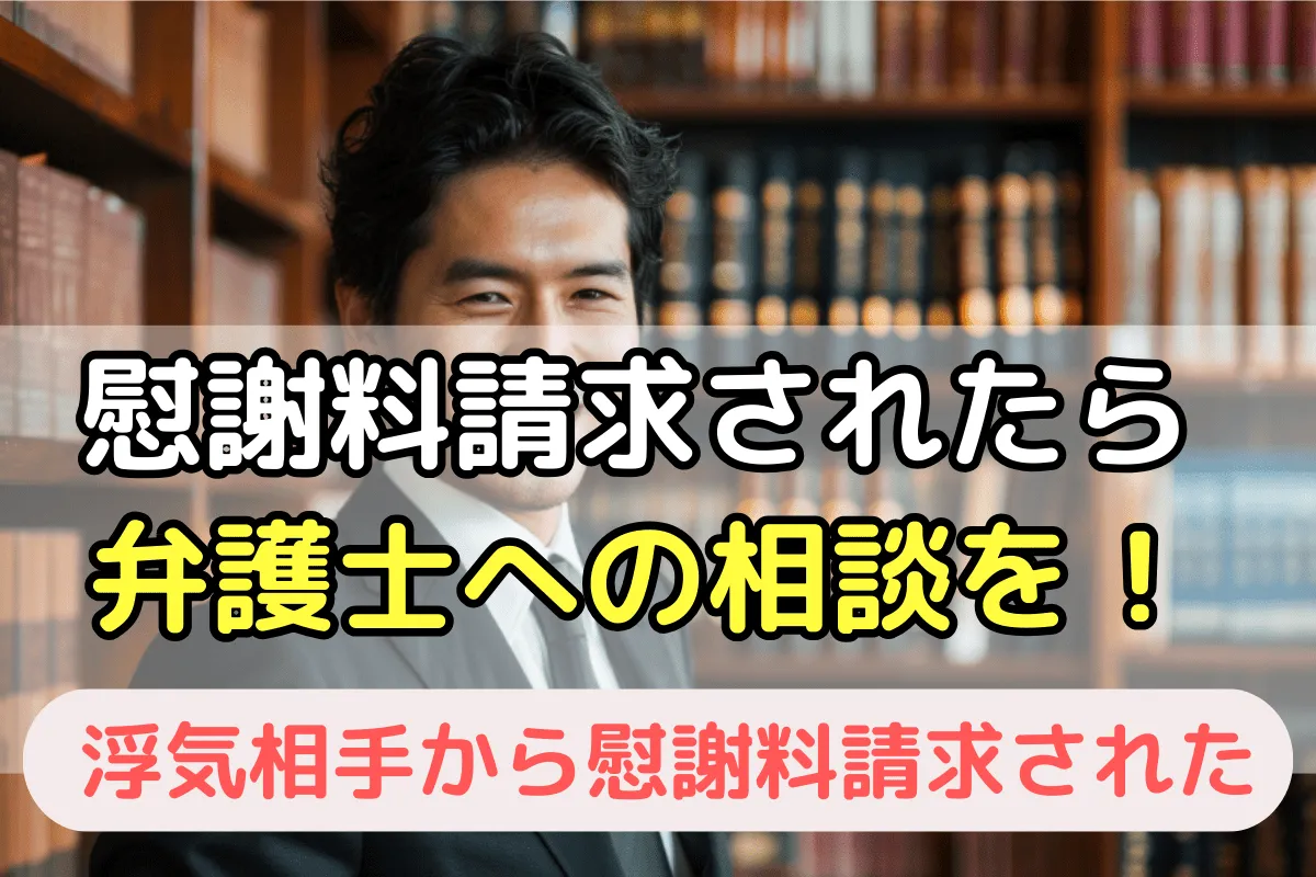 浮気相手から慰謝料請求されたら弁護士へ相談を!
