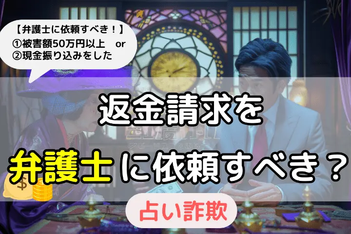 返金請求を弁護士に依頼すべき?