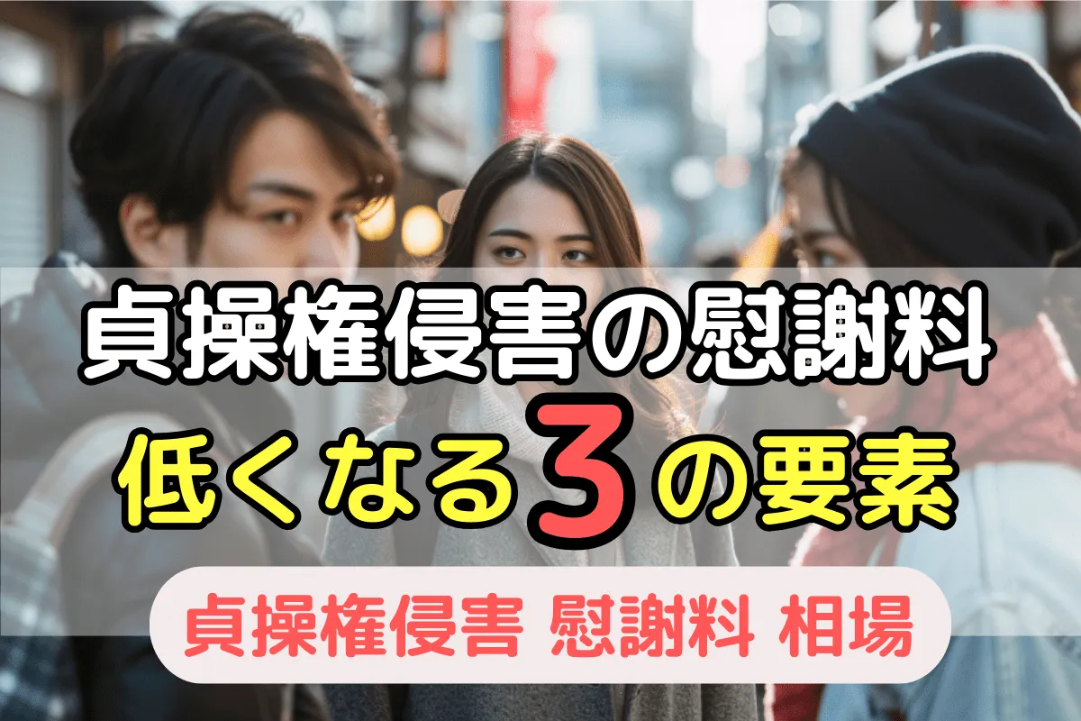 貞操権侵害の慰謝料が低くなる3つの要素