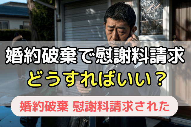 【どうすればいいか】婚約破棄で慰謝料請求された場合の対応・流れ