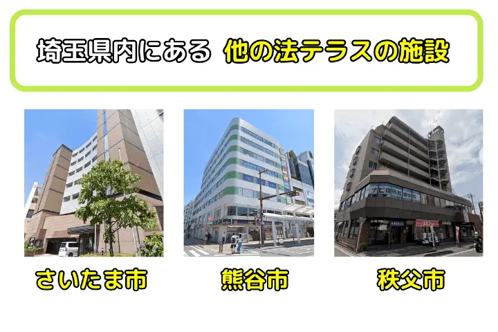 埼玉県内にある他の法テラス(川越以外)