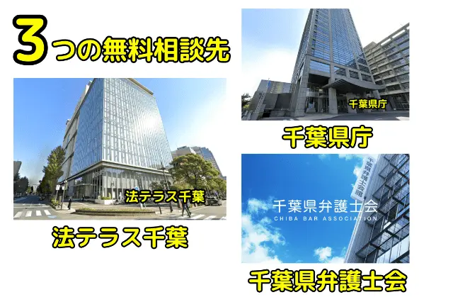 千葉市役所以外の弁護士への無料相談先3選
