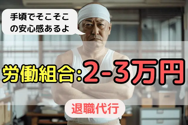 労働組合(ユニオン)の代行サービス金額は「2万円〜3万円」