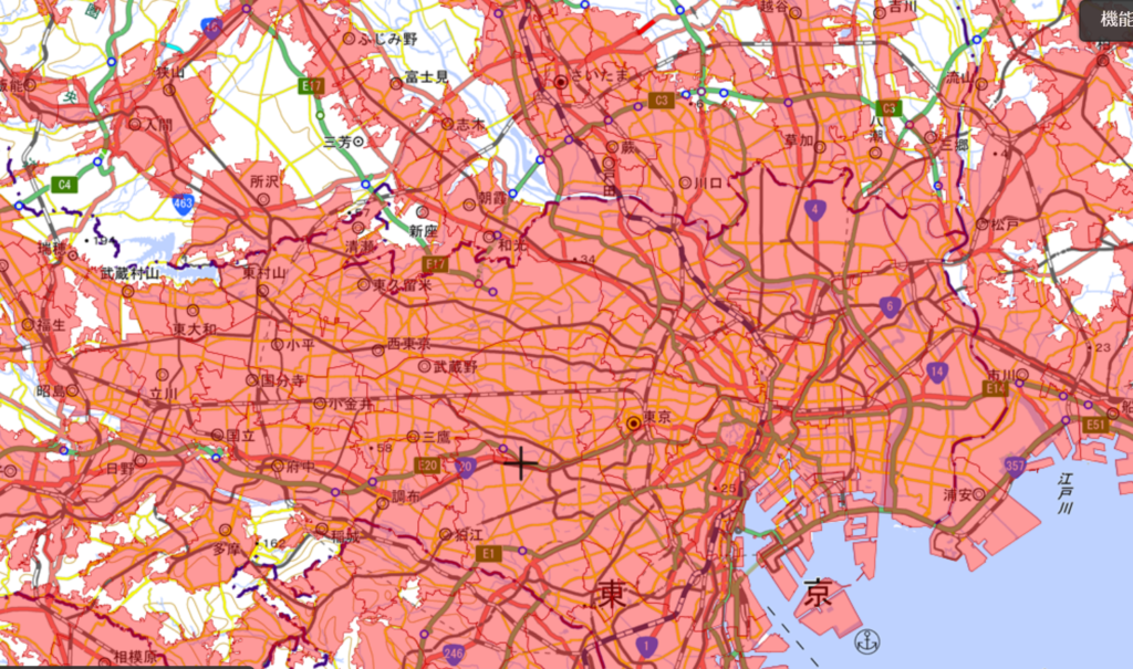 人口集中マップ